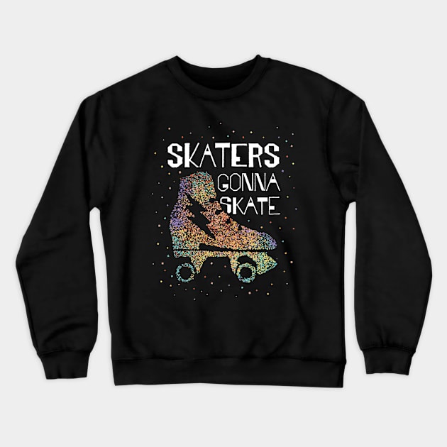 Roller Skates Roller Skating Figure Skating Crewneck Sweatshirt by Kater Karl